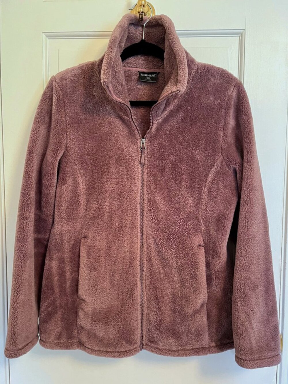 32 Degrees Heat Cozy Plush Faux Fur Full Zip Jacket M